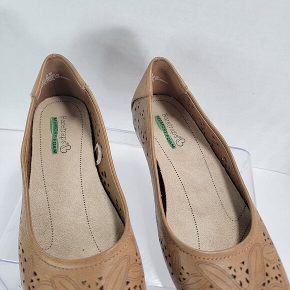 Baretraps Womens Mariah Almond Toe Slip-On Flats Size 6 Neutral Memory Foam‎ - Picture 2 of 7